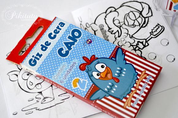 Kit Colorir + Massinha Galinha Pintadinh