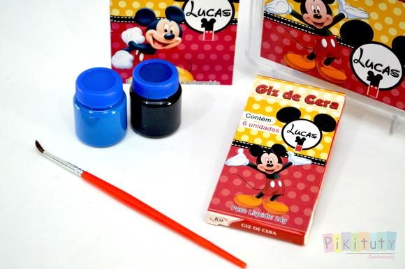 Kit Colorir + tintas e pincel na maleta