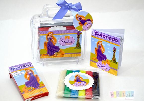 Kit Colorir + Massinha Rapunzel