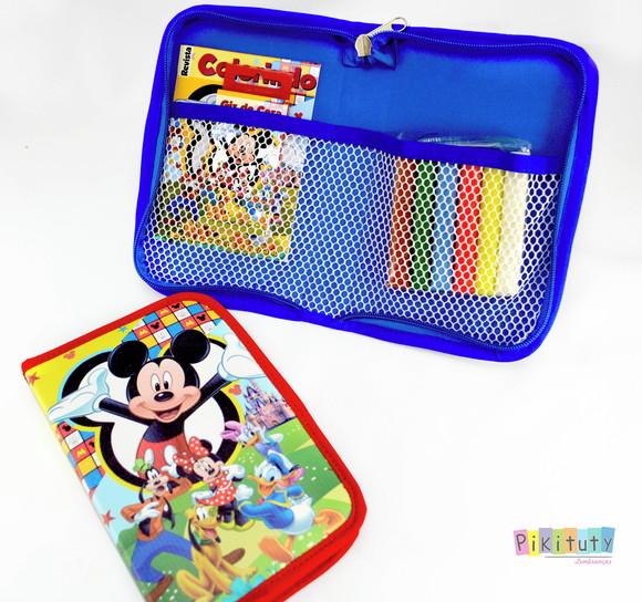 Kit Colorir de Luxo c/ estojo Organizador Multiuso - Mickey