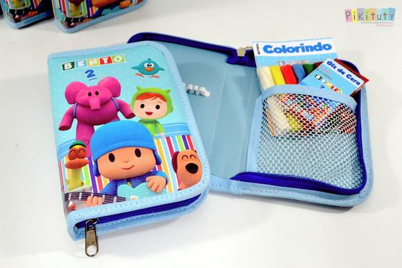Kit Colorir de Luxo c/ estojo capa dura acolchoado - Pocoyo