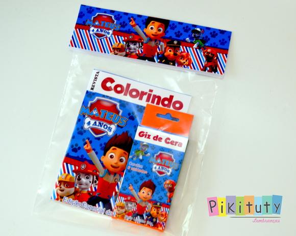Kit Colorir Médio Patrulha Canina