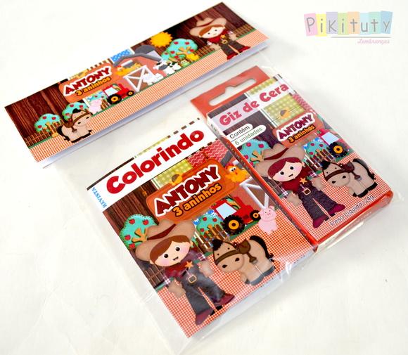 Kit Colorir mini revistinha - Fazendinha