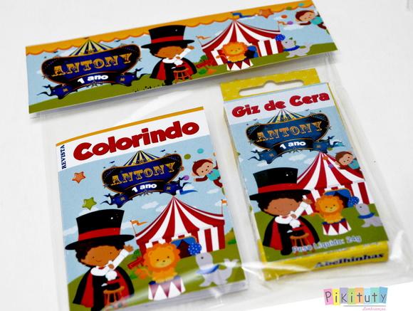 Kit Colorir mini revistinha - Circo