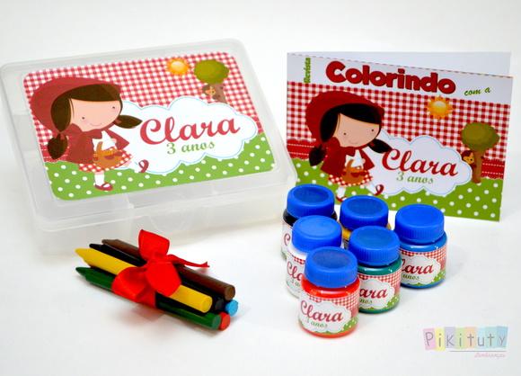 Kit colorir na Caixa - Chapeuzinho