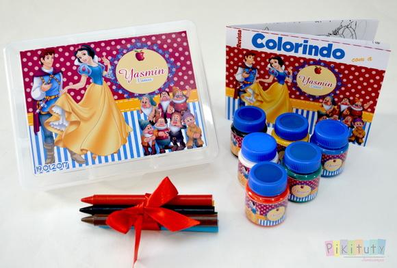 Kit colorir na Caixa - Branca de Neve