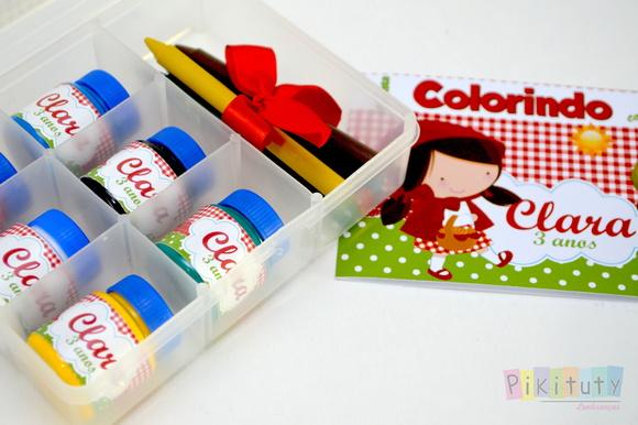 Kit colorir na Caixa - Chapeuzinho