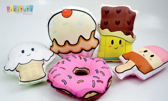Kit com 5 Almofadas Confeitaria