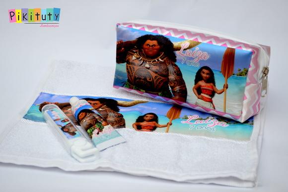 Kit Dental + Necessaire + Toalha Moana