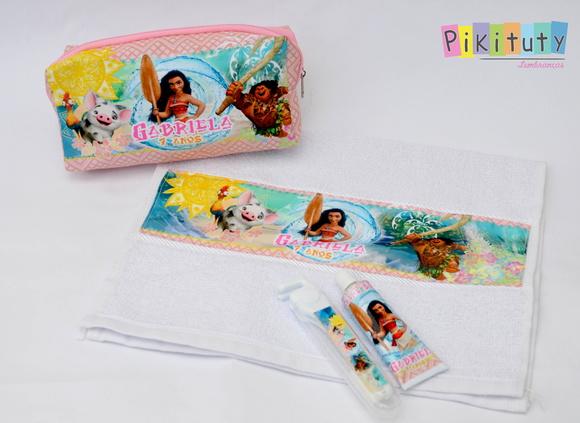 Kit Dental + Necessaire + Toalha Moana