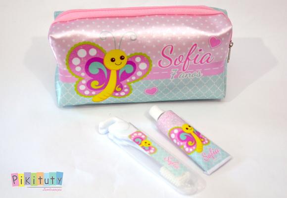 Kit Dental + necessaire Borboleta