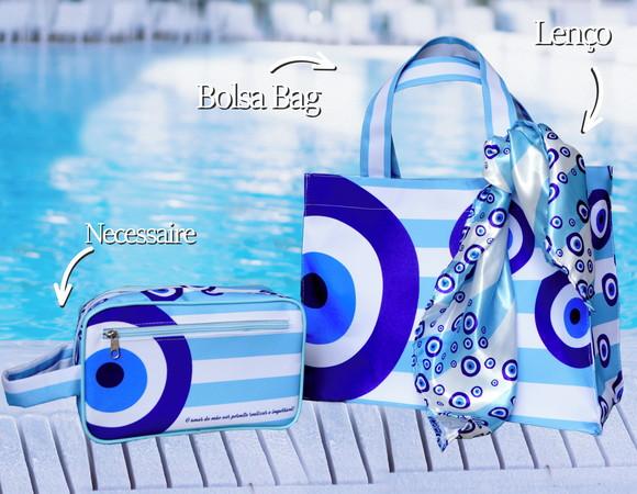 Kit Dia das mães: Bag + lenço + necessaire grande