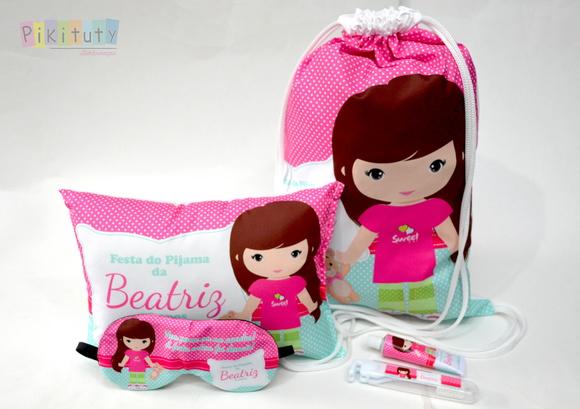 Kit Festa do Pijama + Kit higiene Menina