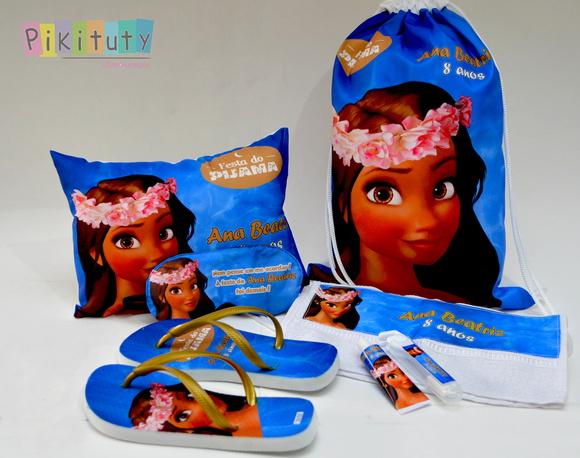 Kit Festa do Pijama + Kit higiene Moana
