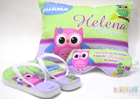 Kit Festa do Pijama Coruja