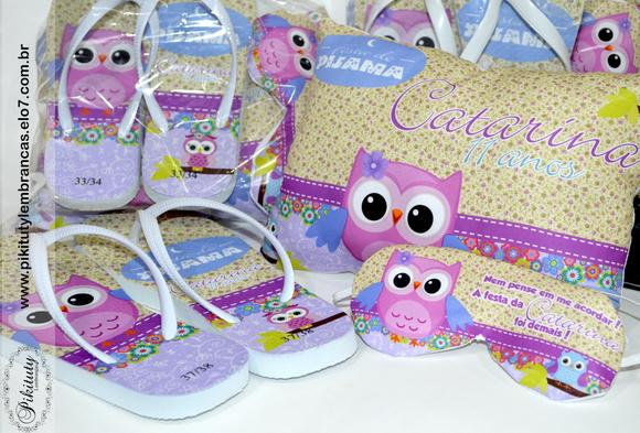 Kit Festa do Pijama Coruja