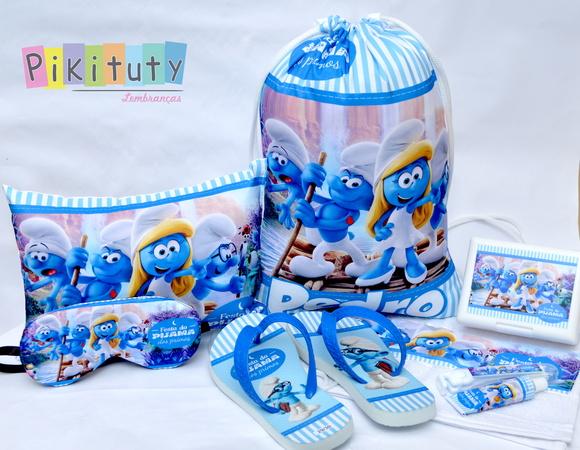 Kit Festa do Pijama Smurfs