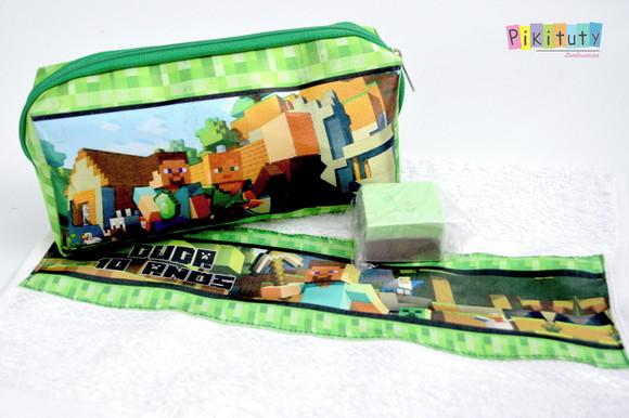 Kit Higiene c/ Sabonete Artesanal - MineCraft