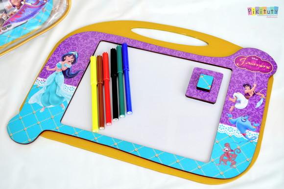 Kit Luxo Lousa mágica - Jasmine e Aladdin