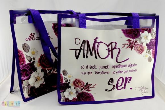 Kit Madrinha - Bolsa de praia + necessaire