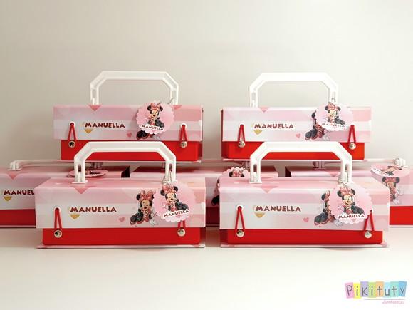Kit Maquiagem - Maleta Em Cartonagem - Minnie