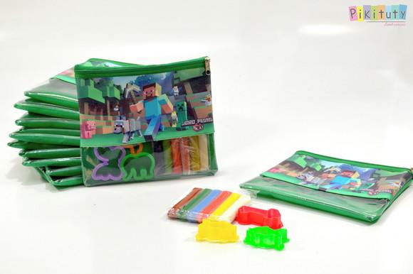 Kit massinha com bolsinha - Minecraft