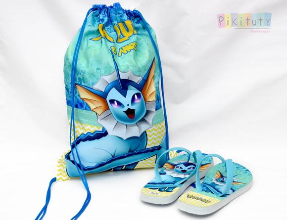 Kit Mochila + Chinelo Pokemon