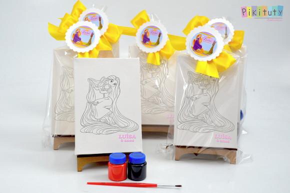 Kit Pintura com Cavalete - Rapunzel