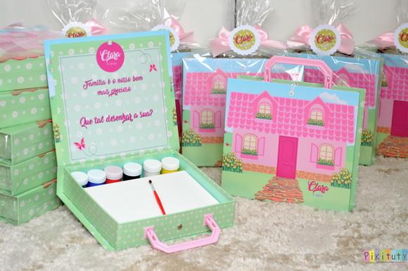 Kit pintura com maleta em cartonagem