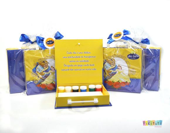 Kit Pintura com Maleta em Cartonagem - a Bela e a Fera