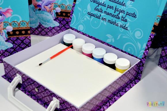 Kit Pintura com Maleta em Cartonagem