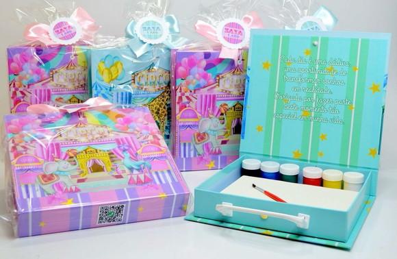 Kit Pintura com Maleta em Cartonagem - Circo