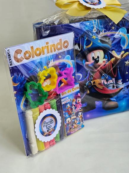 Kit Pintura e Colorir com Massinha em Cartonagem - Disney