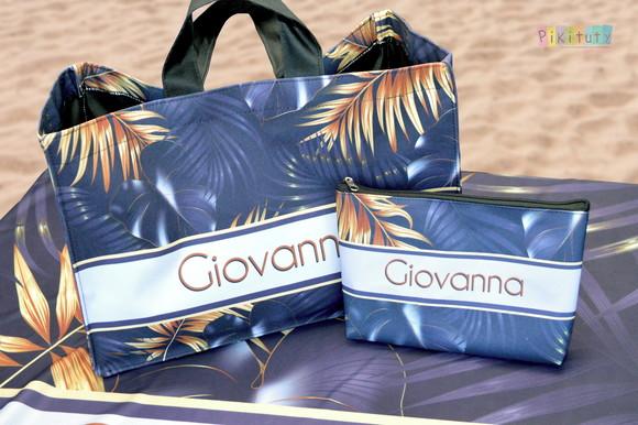 Kit Verão completo: Canga + bolsa bag + necessaire