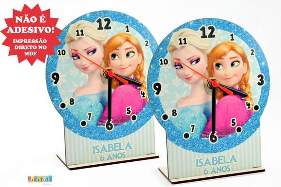 Lançamento! Relógio em MDF Frozen