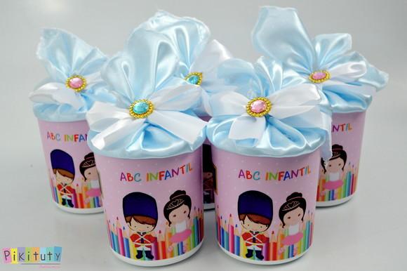 Lata Centro de Mesa - Formatura Infantil