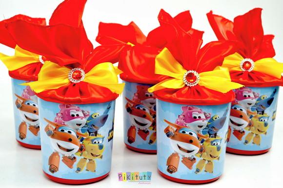 Lata Centro de Mesa - Super Wings