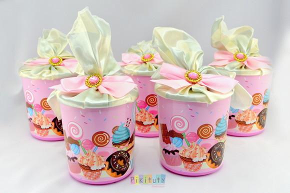 Lata Centro de Mesa Confeitaria Doceria