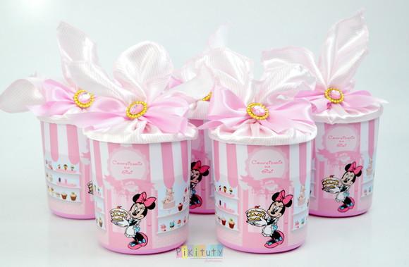 Lata Centro de Mesa Minnie Confeiteira