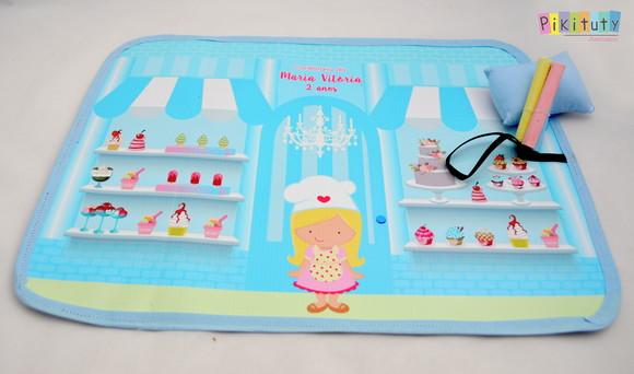 Lousa Infantil 30x40 Confeitaria meninos