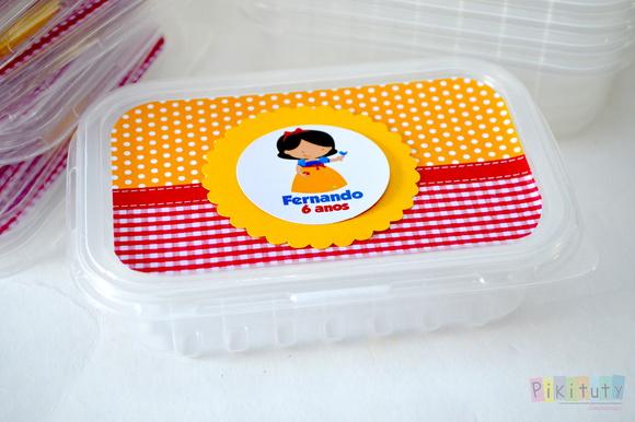 Marmitinha Plástica 250g Branca de Neve