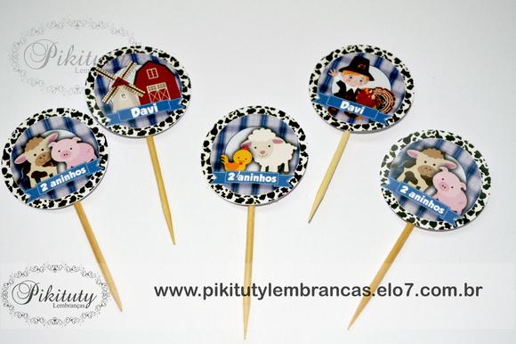 Mini Toppers para docinhos