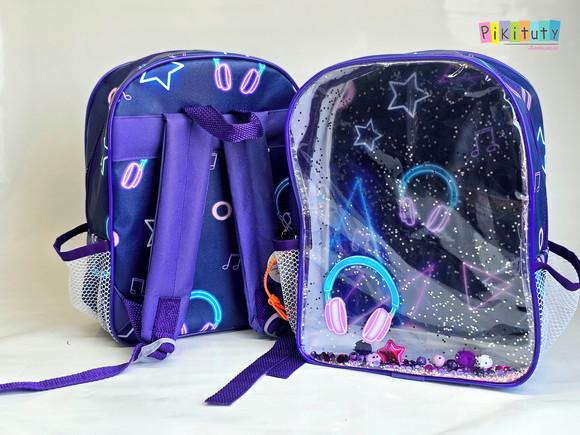 Mochila Aquário Grande Luxo - Neon
