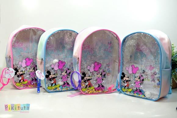 Mochila Aquário Luxo - Mickey e Minnie