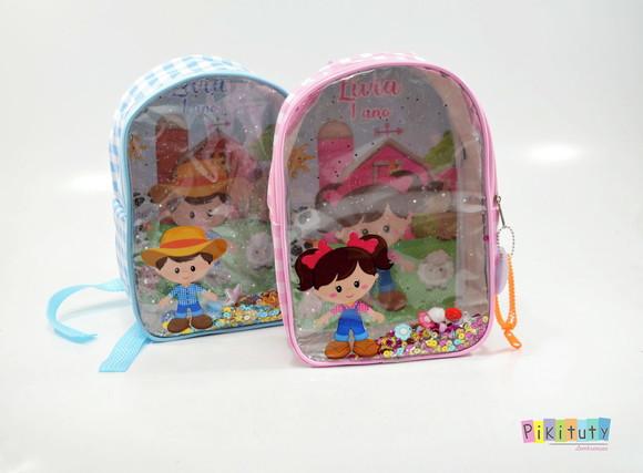 Mochila Aquário Luxo - Fazendinha