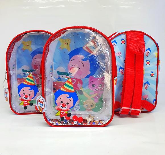 Mochila Aquário Luxo - Palhaço Plim Plim Herói do Coração