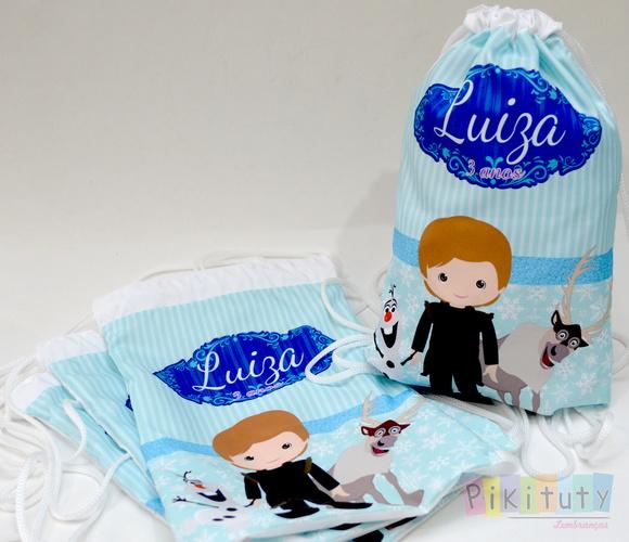 Mochila de Tecido Frozen Cute