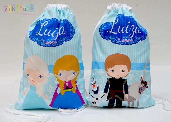 Mochila de Tecido Frozen Cute
