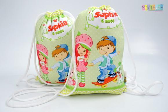 Mochila de Tecido Moranguinho