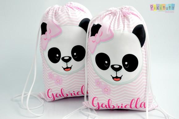 Mochila de Tecido Panda